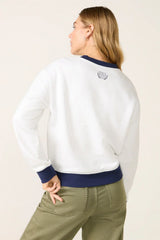 Crew Neck Patch Sweatshirt