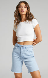 Wrangler - FRANCES DENIM SHORT in Ecology Blues