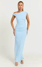 Off The Shoulder Dress in Baby Blue