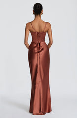 Amorette Maxi Dress - Rust