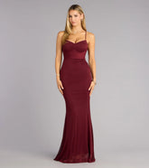 Khloe Mesh Lace-Up Mermaid Formal Dress