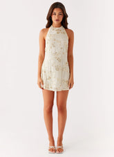 Kaylinn Beaded Mini Dress