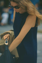 Maeve Emmy Sleeveless Denim Swing Dress