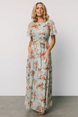 Katalaya Maxi Dress | Sage + Gold