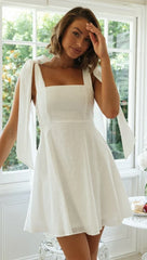 Pepper Pots Mini Dress - White
