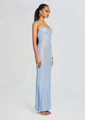 Shilo Embellished Silk Dress