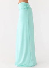 Elisabetta Maxi Skirt Aqua