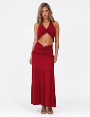 KATYA MAXI SKIRT RED