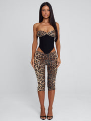 Vyorix EIRA CAPRI PANT LEOPARD SEQUIN