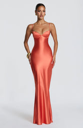 Amorette Maxi Dress - Burnt Orange
