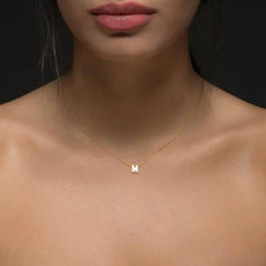 JuliaFashion-Gold Color Initial Charms Necklace