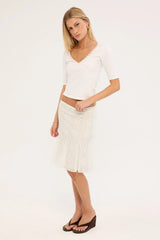 Motel Saiwa Skirt White