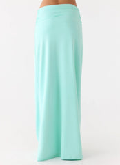 Elisabetta Maxi Skirt Aqua