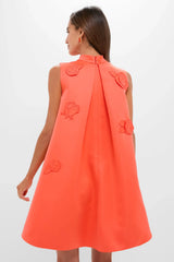 Saffron Fallon Applique Floral Mini Dress