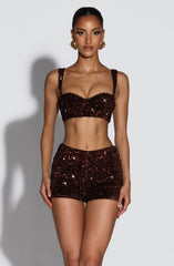 Amadi Shorts - Plum Brown
