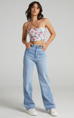 Modern Gal Top in Vivid Floral
