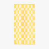 Yellow & White Checkerboard Towel