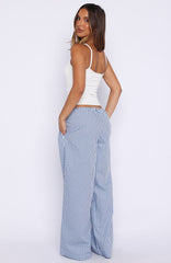 The Sweetest Love Drawstring Pants Blue/Navy Stripe
