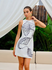 Floral Print Sleeveless Dress