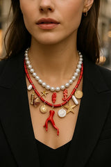 Ocean Resort Style Stacked Beaded Necklace