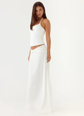 She Means It Maxi Skirt Ivory