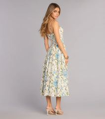 Garden Daydream Floral Midi Dress