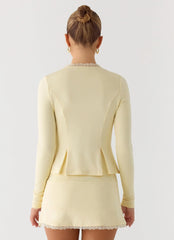 Get No Sleep Mini Skort Butter Yellow