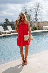 Annie Mini Dress-Red