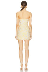 Strapless Puzzle Mini Dress