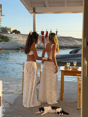 Lucy's LAURO MAXI SKIRT WHITE