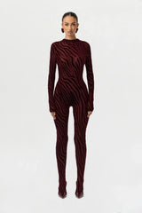 Burnout Closed Toe Jumpsuit Petite