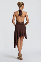 Alto Mini Skirt - Plum Brown