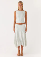 Katta Midi Skirt Vintage Stripe