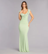 Emberly Mesh Mermaid Formal Dress