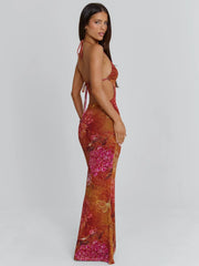 Lucy's ESMERALDA MAXI DRESS GOLDEN CRYSTAL