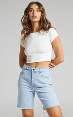 Wrangler - FRANCES DENIM SHORT in Ecology Blues
