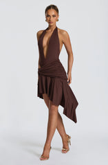 Alto Mini Skirt - Plum Brown