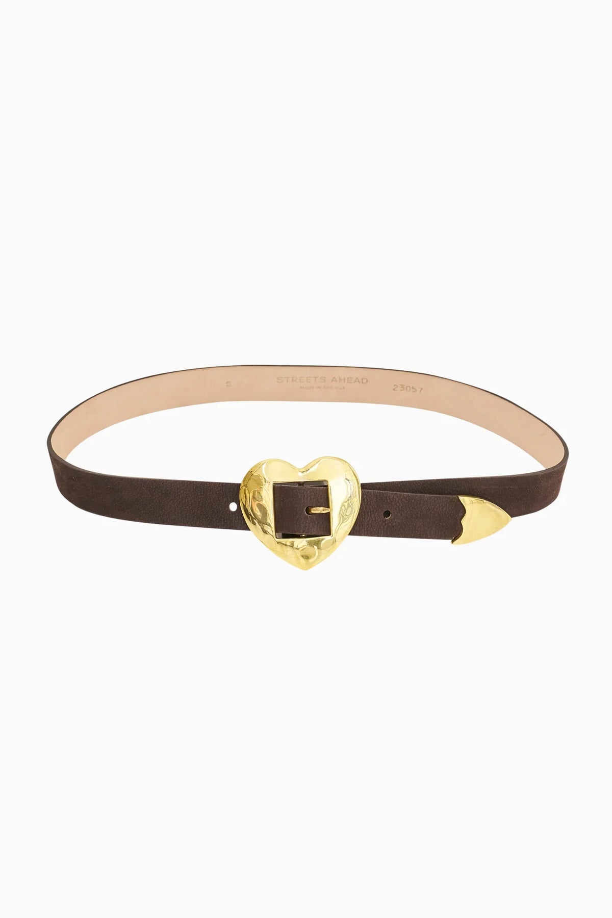 Streets Ahead Gold Heart Belt