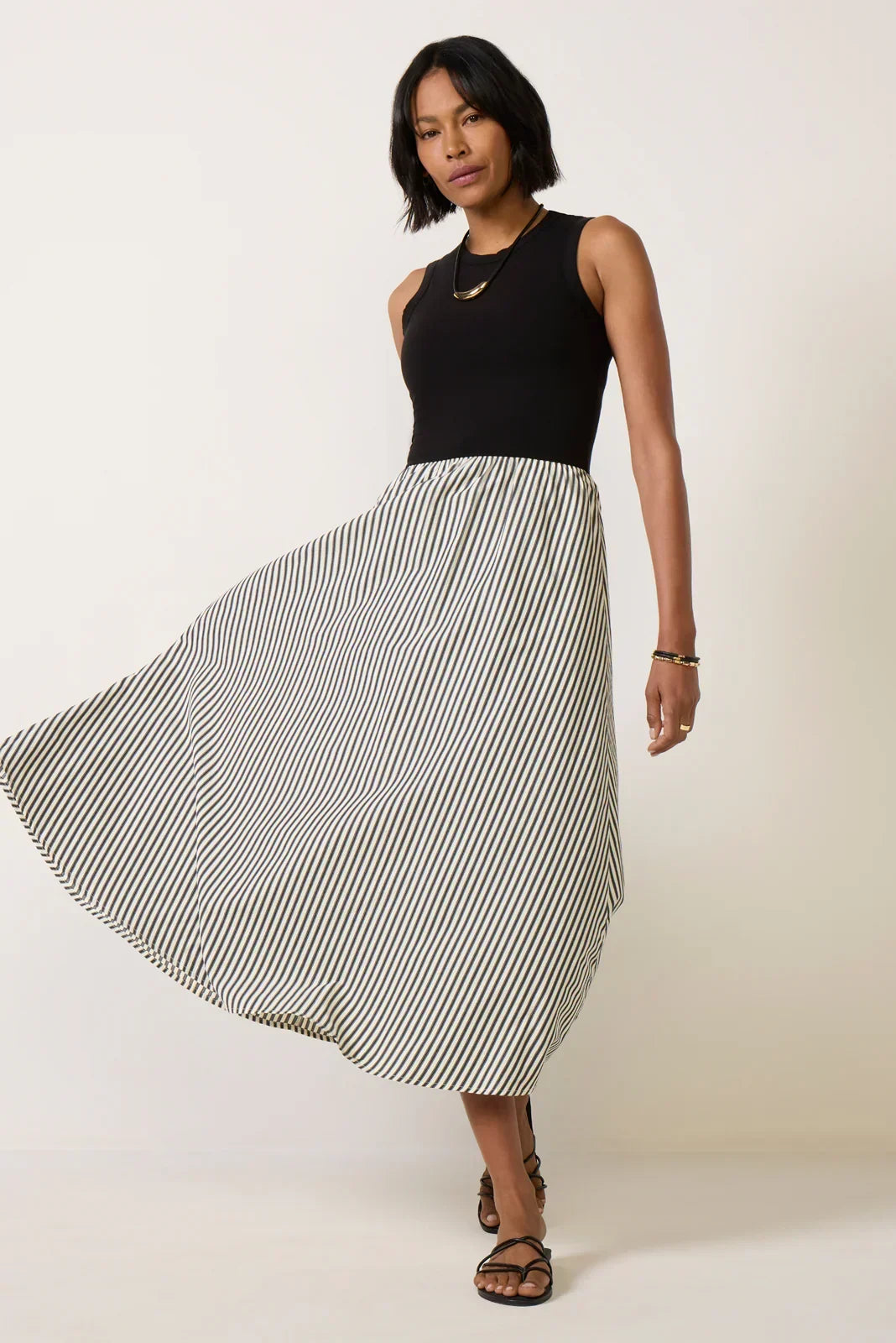 Kenni Mixed Media Dress