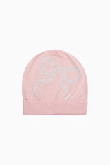 Yzabelle Rhinestone Bow Beanie