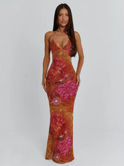 Lucy's ESMERALDA MAXI DRESS GOLDEN CRYSTAL