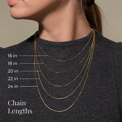 18'' 14K Yellow Gold Vermeil Figaro Chain (4.4mm)