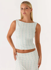 Suns Out Tank Top Vintage Stripe