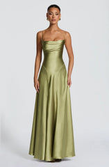 Adelina Maxi Dress - Light Olive