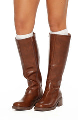 Juniper Cognac Mid Length Boots
