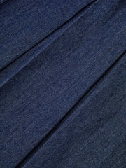 Denim Sleeveless Pleated Shirt Dress