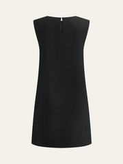 Metal Decor Sleeveless Mini Dress