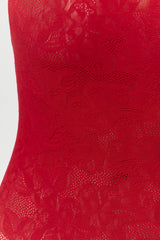 Stretch Lace Tank Stirrup Jumpsuit