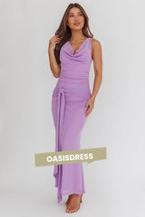 Daly Waist Sash Maxi Dress Lilac