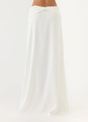 She Means It Maxi Skirt Ivory